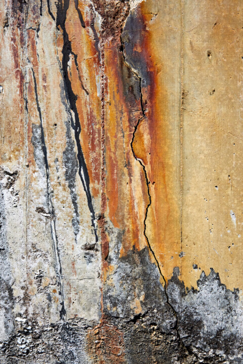 摄影 标题为“Concrete wall N°13” 由Agnes Pelletier, 原创艺术品, 非操纵摄影