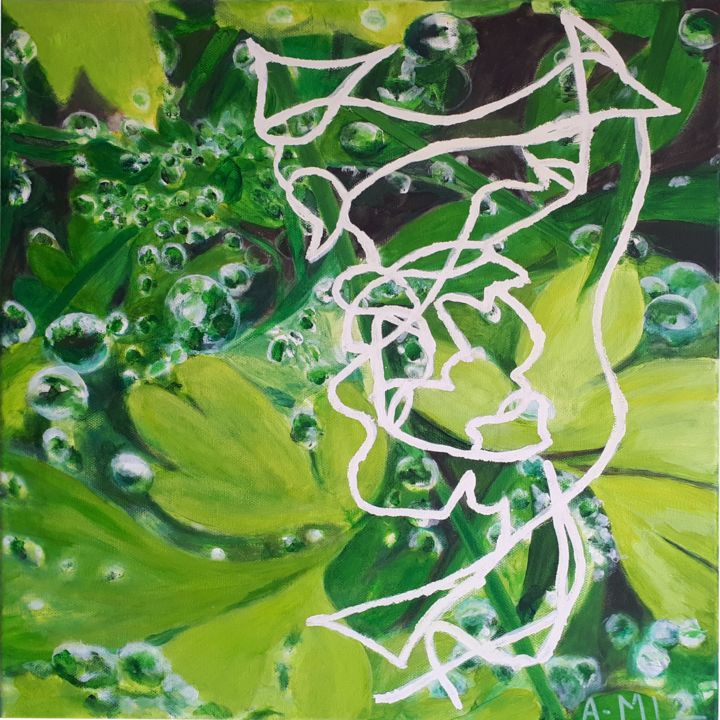 Peinture intitulée "Unité 2" par A-Miz, Œuvre d'art originale, Acrylique