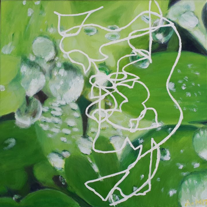 Peinture intitulée "Unité-6" par A-Miz, Œuvre d'art originale, Acrylique