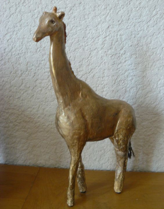 雕塑 标题为“Girafe” 由Agnès Tassara, 原创艺术品, 石膏