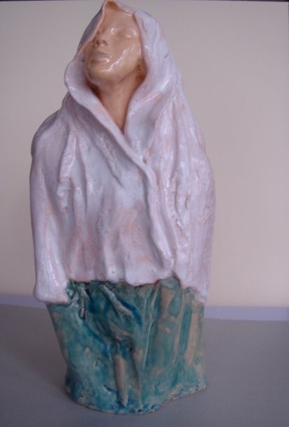 Sculpture titled "Madone" by Agnes Corre, Original Artwork