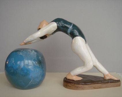 Sculpture intitulée "cirque" par Agnes Corre, Œuvre d'art originale