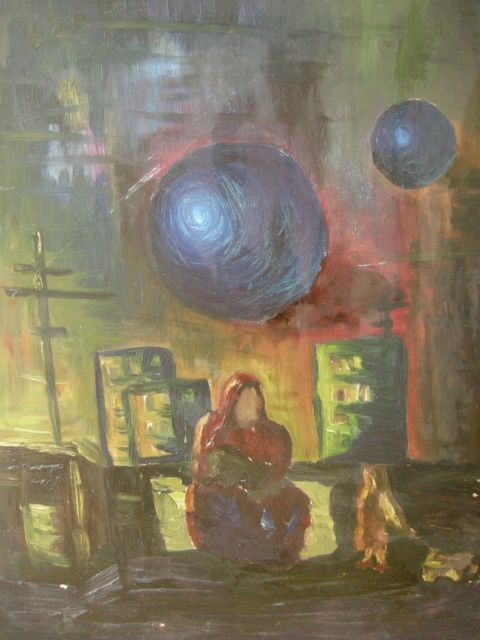 Painting titled "upcoming" by Agnese Bišofa, Original Artwork