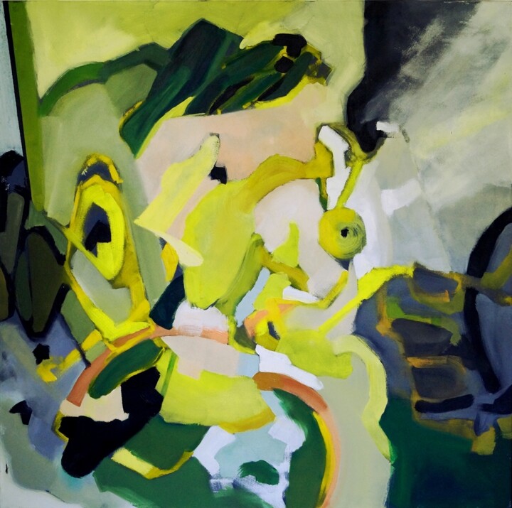 Pintura titulada "Abstrakcja" por Agnieszka Kowalczyk, Obra de arte original, Oleo