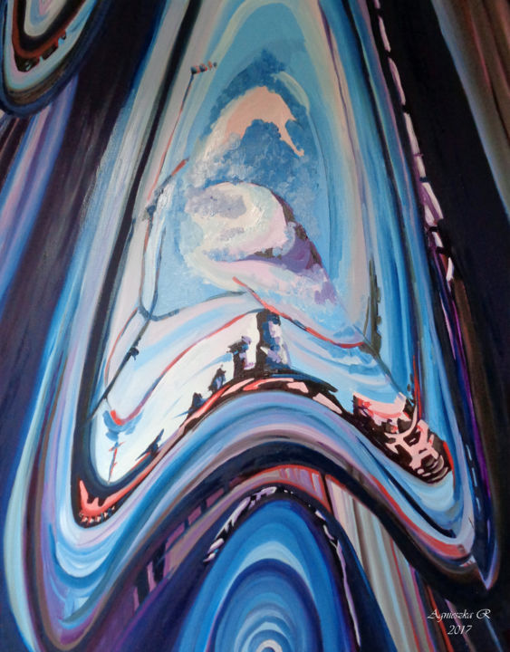 "Wiatraki" başlıklı Tablo Agnieszka Rozek tarafından, Orijinal sanat, Petrol