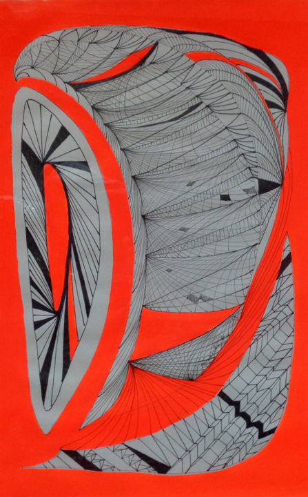 Drawing titled "ST3" by Agnieszka Rozek, Original Art, Acrylic