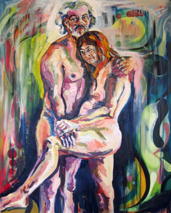 Peinture intitulée "Le dernier amour" par Agnieszka Rozek, Œuvre d'art originale, Huile