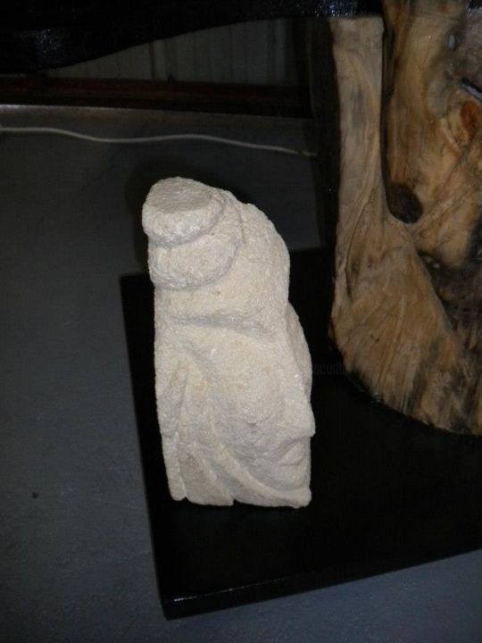 Sculptuur getiteld "Première pierre" door Agostinho Dacunha, Origineel Kunstwerk