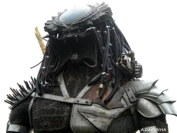 Sculpture titled "Photo Predator" by Agostinho Dacunha, Original Artwork, Metals