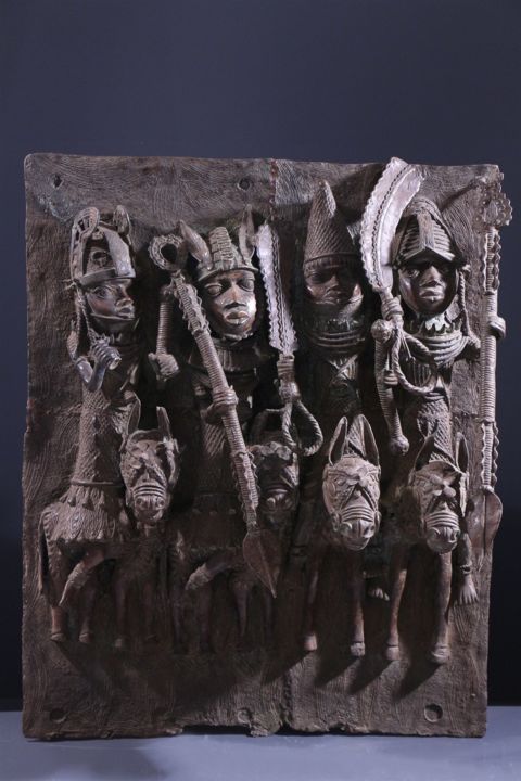 Peinture intitulée "grande-plaque-bronz…" par Agoud-Art, Œuvre d'art originale,