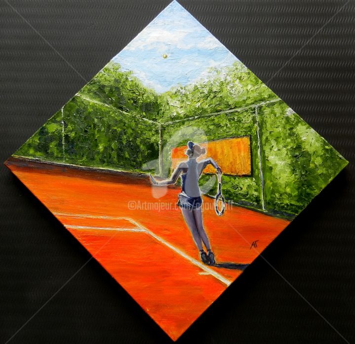Картина под названием "Игра" - Андрей Гудков, Подлинное произведение искусства, Масло