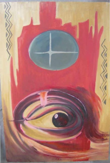 Painting titled "the mind's eye" by Agoye Charles, Original Artwork