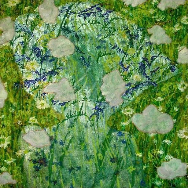 Malarstwo zatytułowany „Lass Meadow / Panna…” autorstwa Agstudio, Oryginalna praca, Inny