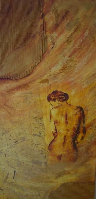 Painting titled "Femme" by Pascale Aguettaz Bellanger, Original Artwork