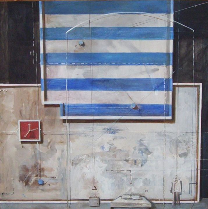 Pintura titulada "Dormitorio" por Aguirredimatteo, Obra de arte original,