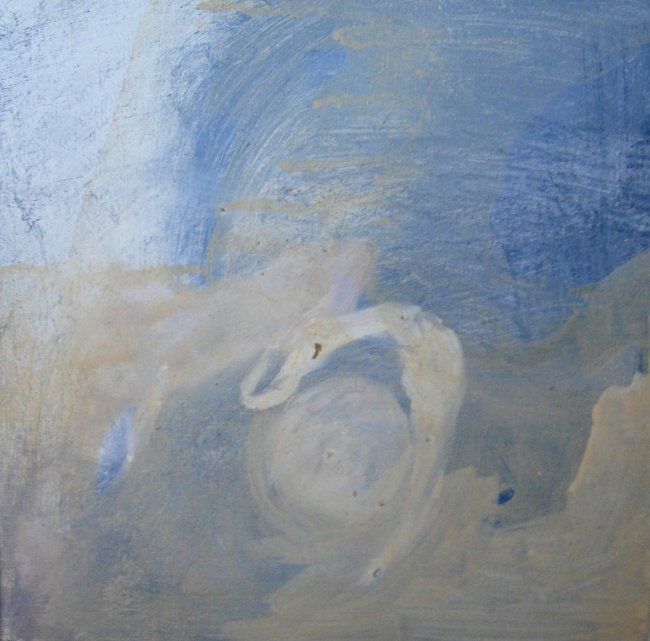 Peinture intitulée "blue" par Agus, Œuvre d'art originale, Acrylique
