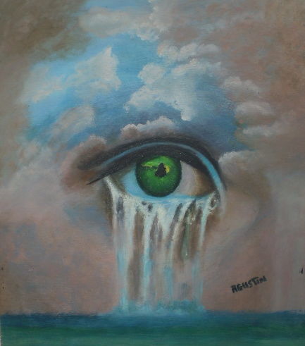 Pintura titulada "no-llore-por-mi.jpg" por Agustin, Obra de arte original
