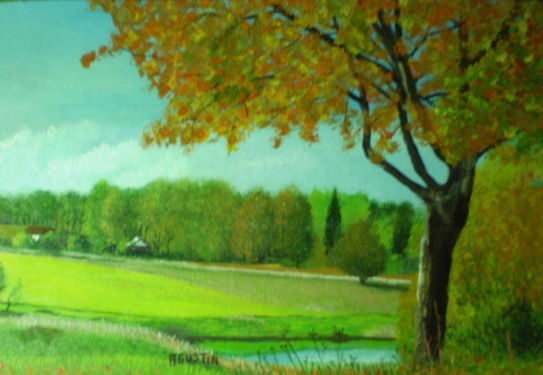 Pintura titulada "paisaje2.jpg" por Agustin, Obra de arte original, Oleo