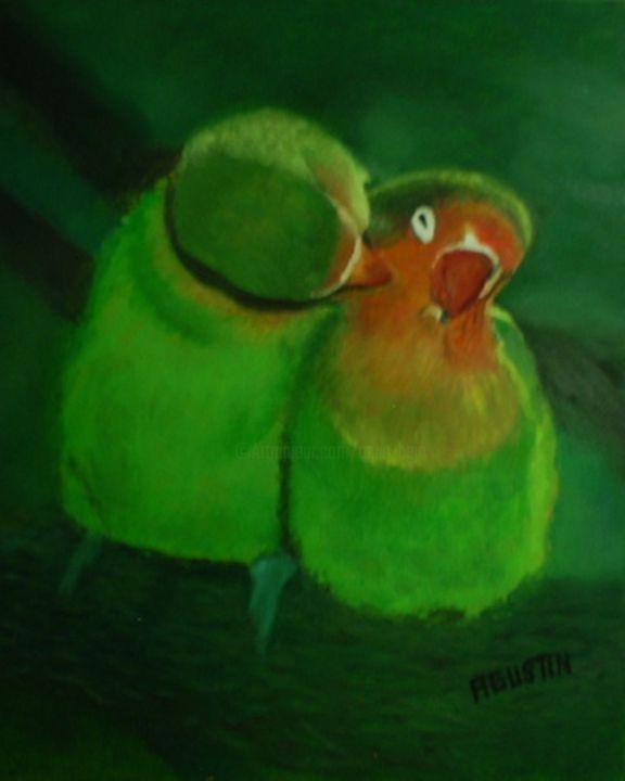 Pintura titulada "te-quiero.jpg" por Agustin, Obra de arte original, Oleo