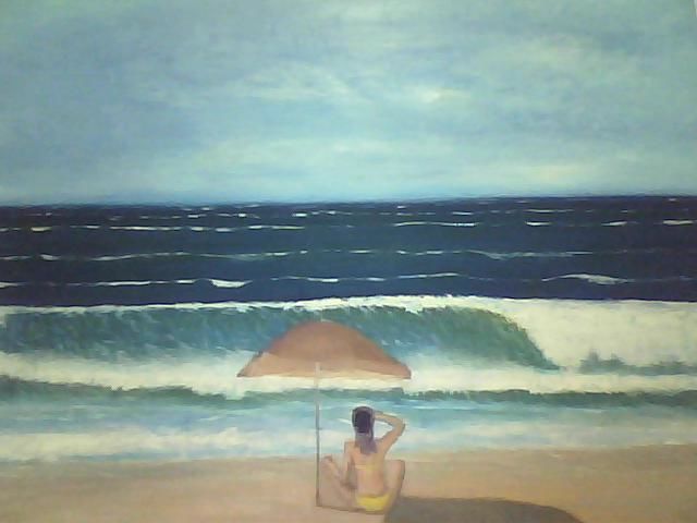 Pintura titulada "vista-al-mar.jpg" por Agustin, Obra de arte original, Oleo