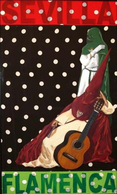 Pintura titulada "sevilla flamenca" por Agustinisrael, Obra de arte original