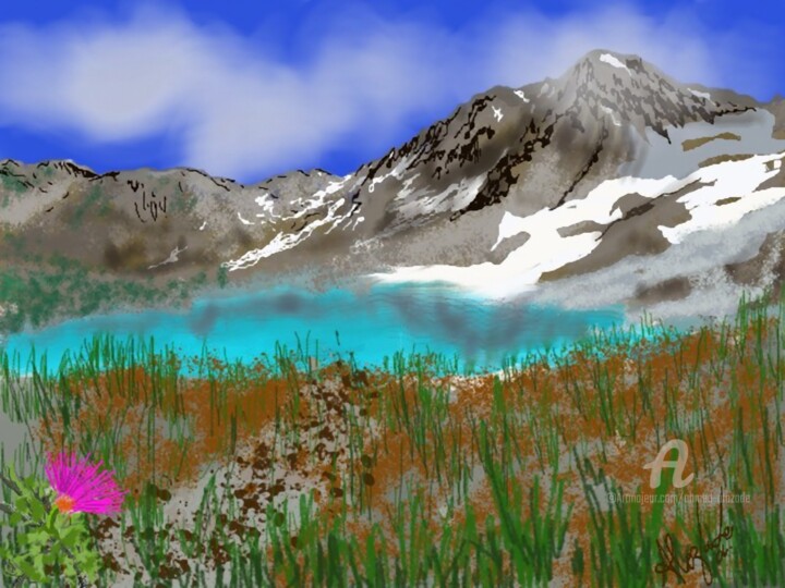 Digital Arts titled "Wild-nature-39-ke.j…" by Ahmed Alozade, Original Artwork, Digital Painting