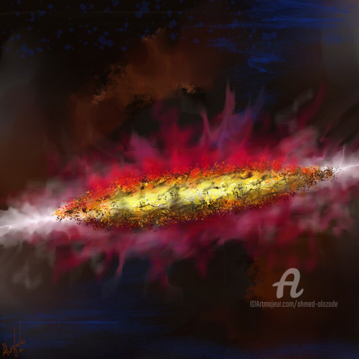 Digital Arts titled "Active-memory-69-ke…" by Ahmed Alozade, Original Artwork, Digital Painting