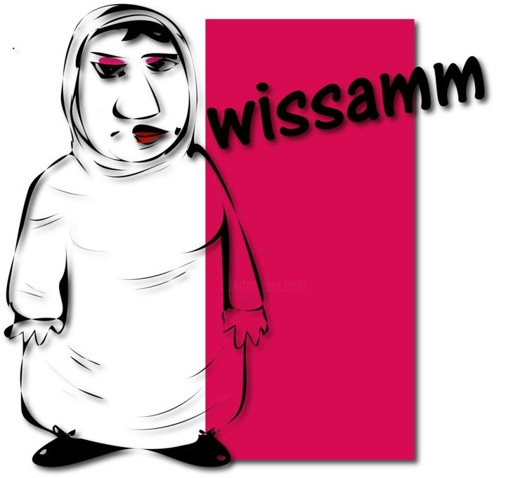 Drawing titled "wissam.png" by Ahmed, Original Artwork