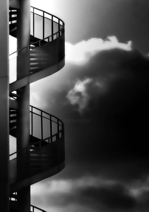 Photography titled "stairs to haven" by Ahmet Reha Demir, Original Artwork, Non Manipulated Photography