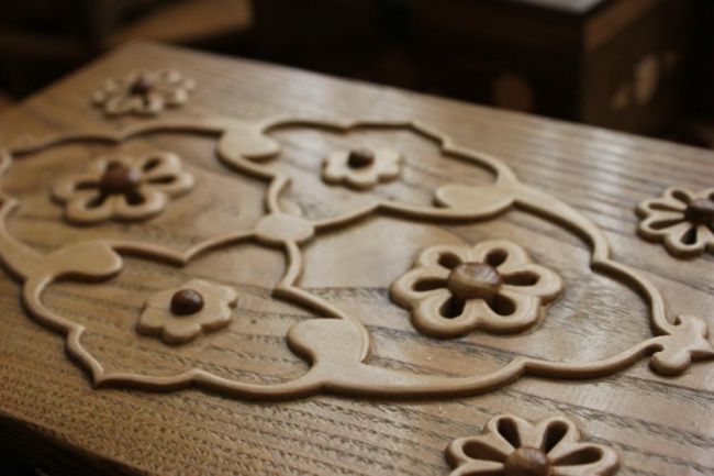 Flover Box #3 - Painting, 30x13 cm ©2006 by Ahmet Gurbuz -
Ottoman wooden culture, figural boxes art work.