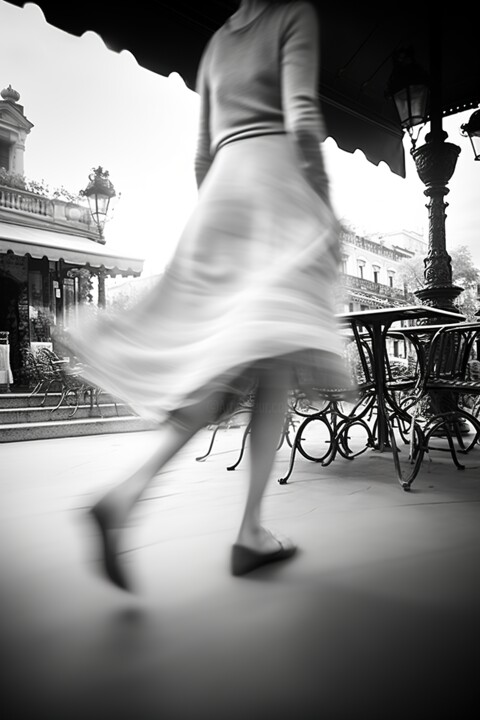 Photography titled "Passing petticoat" by Jérôme Mettling, Original Artwork, AI generated image