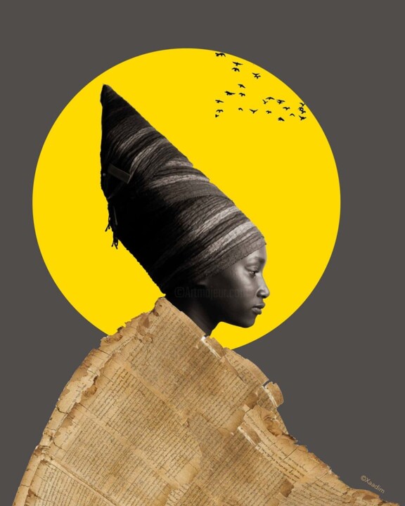 Arts numériques intitulée "Wisdom" par Aicha Nd, Œuvre d'art originale, Travail numérique 2D
