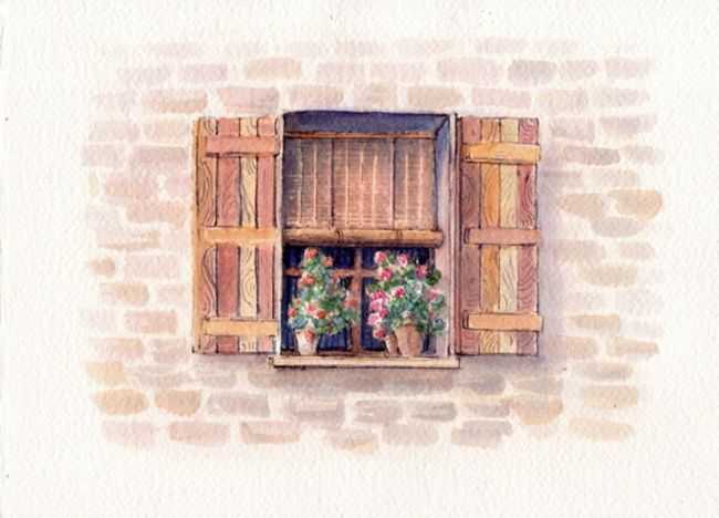 Painting titled "finestra.jpg" by Aida Vartanian, Original Artwork