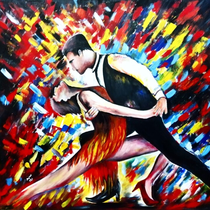 Картина под названием "acrylic on canvas,…" - Ailar Razzaghi, Подлинное произведение искусства, Акрил