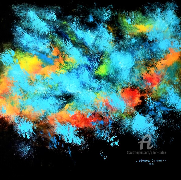 Painting titled "Universe" by Ailen Tarlev, Original Artwork, Acrylic