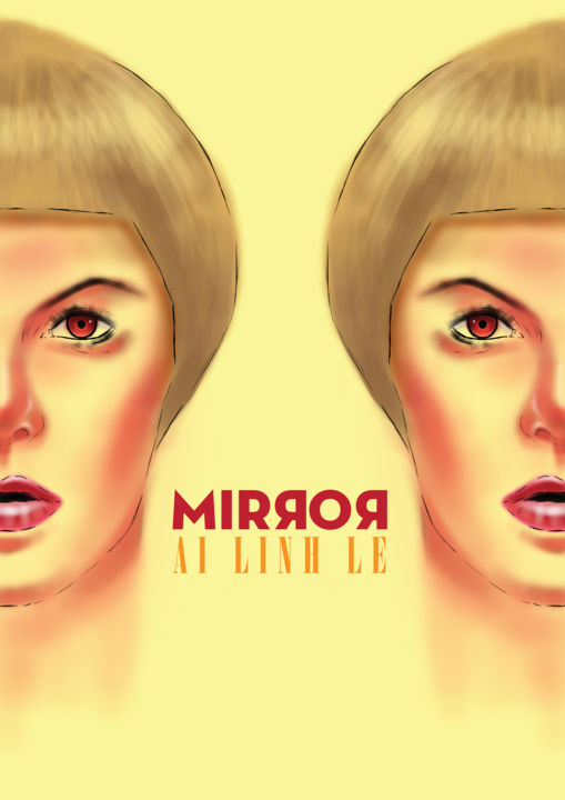 Digital Arts titled "Mirror" by Ai Linh Le, Original Artwork, Digital Painting