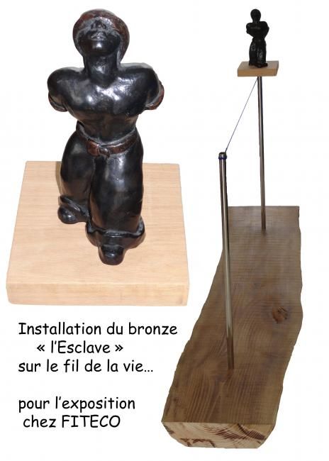 Sculpture titled "installation : au f…" by Ludovic Rinaudo, Original Artwork, Other
