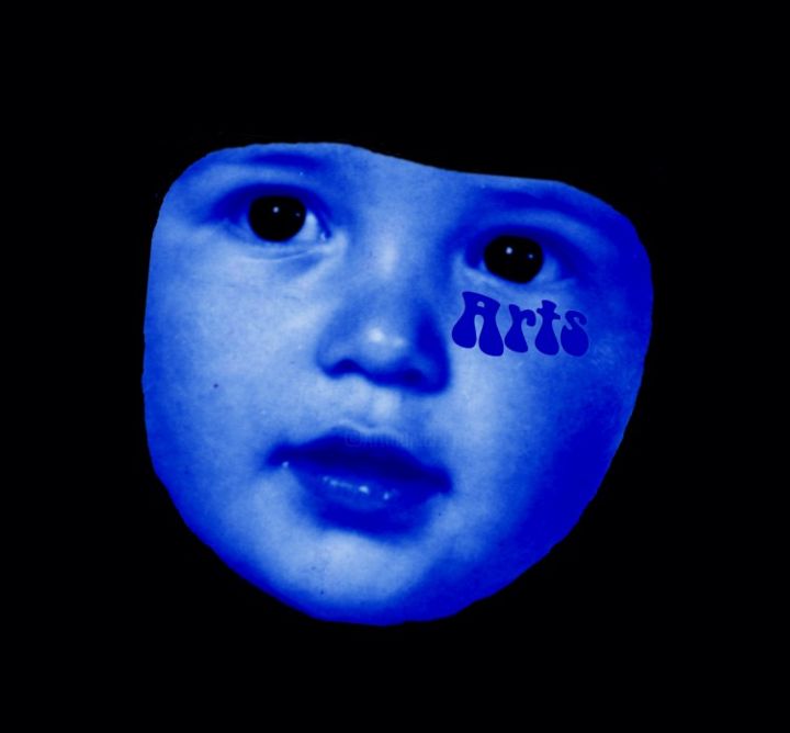 Photography titled "BLUE BABY FACE" by Ludovic Rinaudo, Original Artwork, Other
