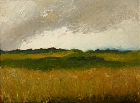 Painting titled "Landschaft - Obersc…" by Aimee-Josephine, Original Artwork, Oil