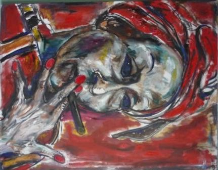 Painting titled "Rozamunda" by Aina Ciceniene, Original Artwork, Oil