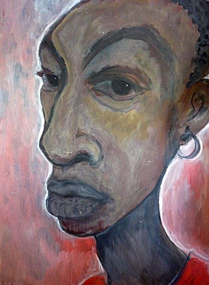 Painting titled "Jonathan the sad one" by Aina Ciceniene, Original Artwork, Oil
