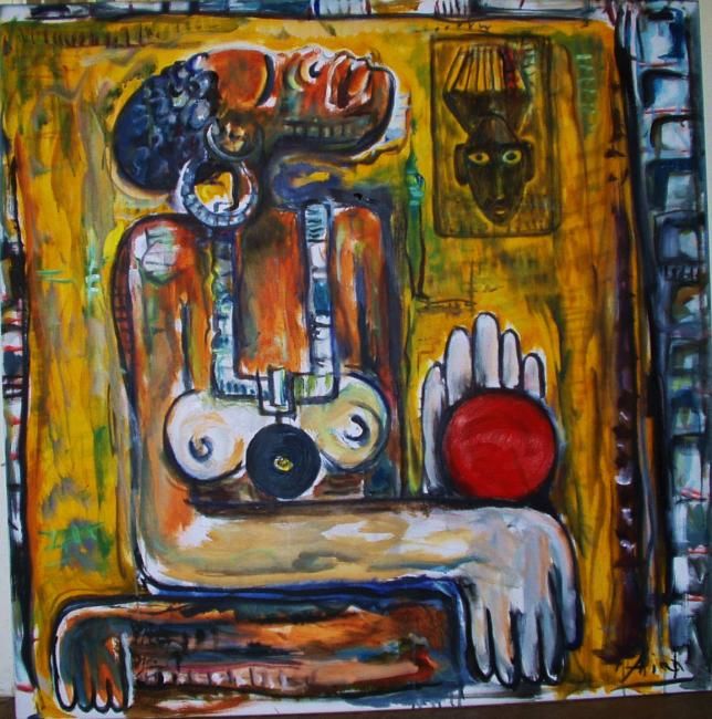 Pintura titulada "Voodoo" por Aina Ciceniene, Obra de arte original, Oleo