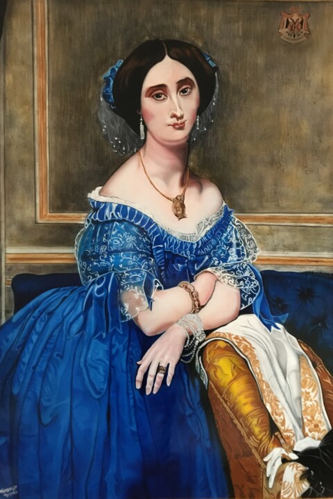 Painting titled "Princesse De Broglie" by Airbrush Art Tp, Original Artwork, Airbrush