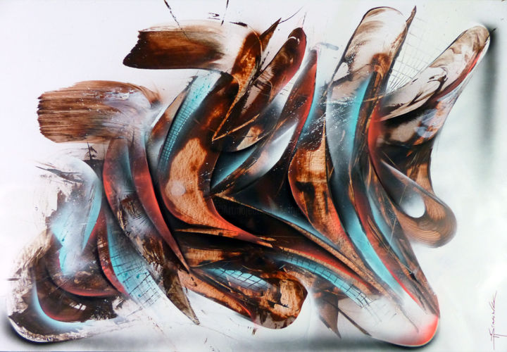 Painting titled "La passion - Bombes…" by Airgone, Original Artwork, Spray paint