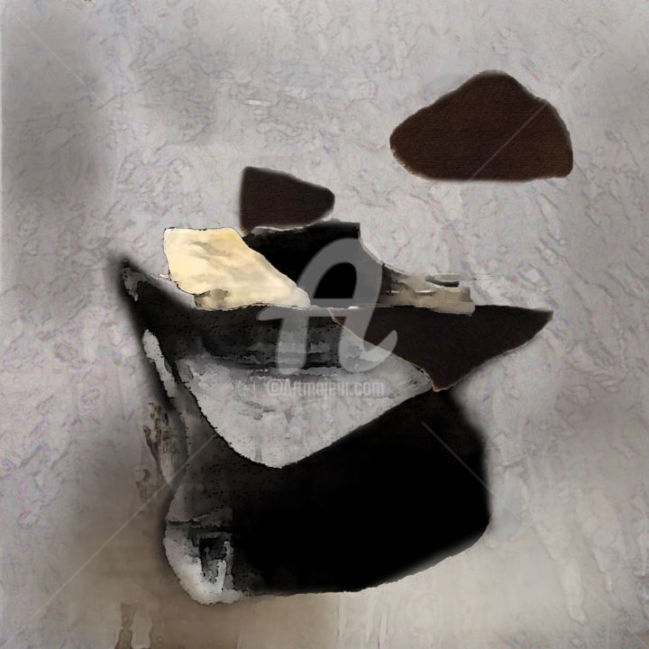 Artes digitais intitulada "Flutter Stone" por Airton Sobreira, Obras de arte originais, Pintura digital