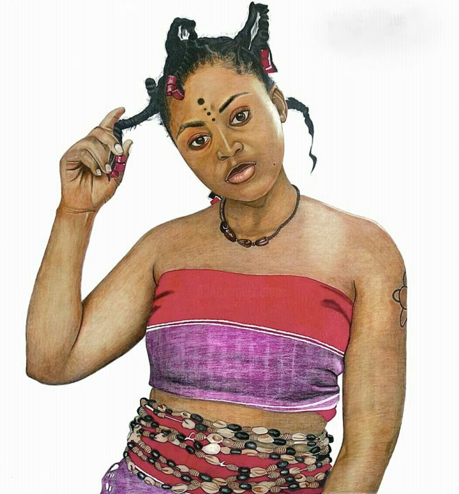 Drawing titled "Your culture your h…" by Ajadudraws, Original Art, Pastel