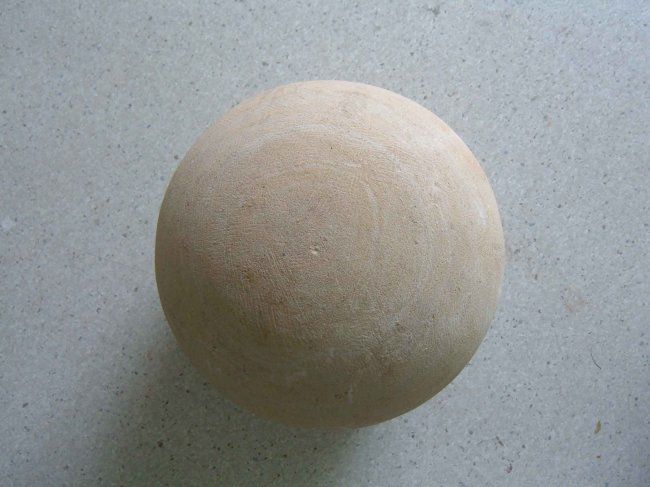 Sculpture titled "Limestone Ball" by Alistair Ian Jelks, Original Artwork, Stone