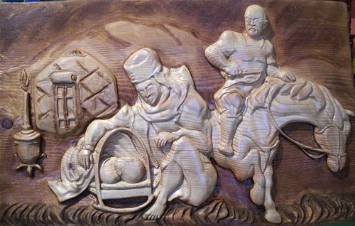 Скульптура под названием "СТЕПЬ МОЯ - СЫН РОД…" - Калибек Ишпекбай -Улы Айнажаров, Подлинное произведение искусства