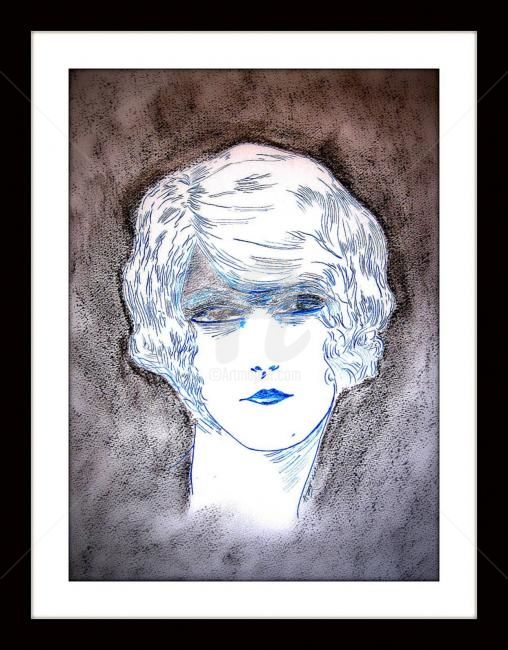 Drawing titled "{ Hannah }" by A.Joly, Original Artwork, Ink