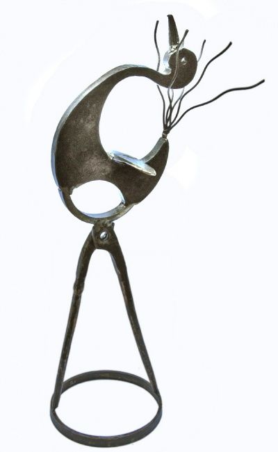 Sculpture intitulée "sculp142.JPG" par Albert Jacqueline Visage, Œuvre d'art originale